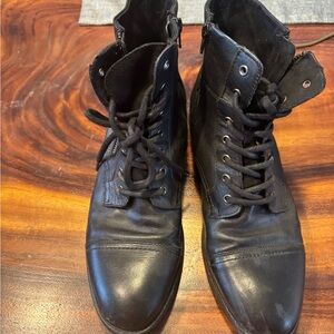 Aldo Black Leather Men's Boots